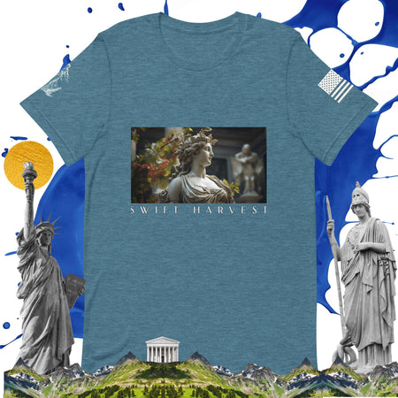 swiftharvest.net Heather Deep Teal / S Harvest Goddess Demeter V1.0 Unisex t-shirt