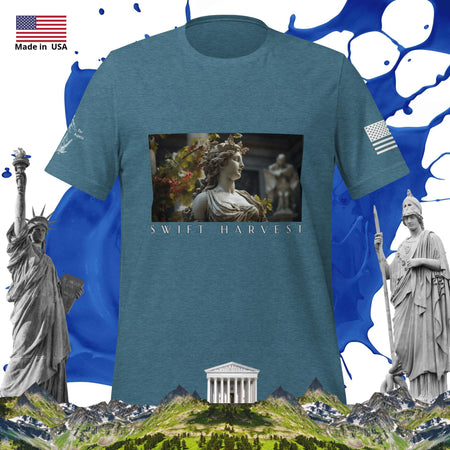 swiftharvest.net Heather Deep Teal / S Harvest Goddess Demeter V1.1 Unisex t-shirt