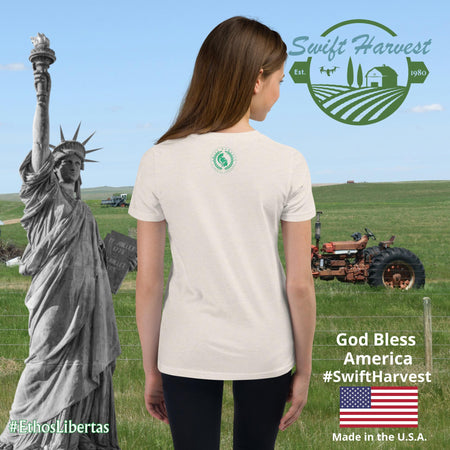 swiftharvest.net Heather Dust / S Harvest Goddess Girls Youth Short Sleeve T-Shirt