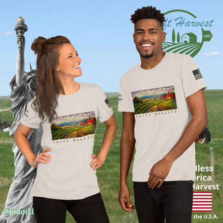 swiftharvest.net Heather Dust / S Swift Harvest Farm Art Unisex t-shirt