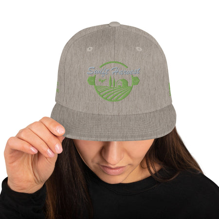 swiftharvest.net Heather Grey Swift Harvest Logo Snapback Hat