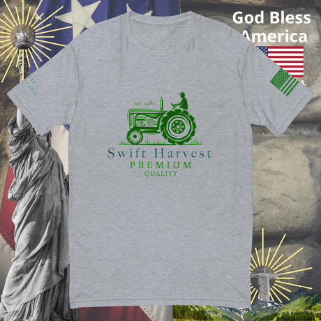 swiftharvest.net Heather Grey / XS Swift Harvest Tractor Short Sleeve T-shirt