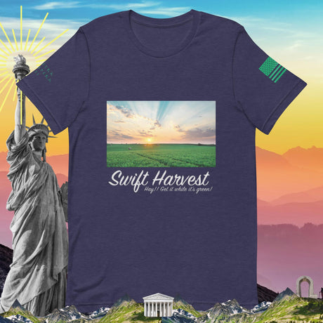 swiftharvest.net Heather Midnight Navy / XS Hay!! Get it while it's Green! Unisex t-shirt