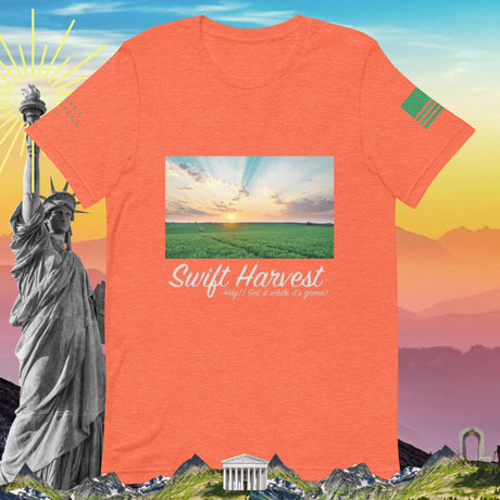 swiftharvest.net Heather Orange / S Hay!! Get it while it's Green! Unisex t-shirt