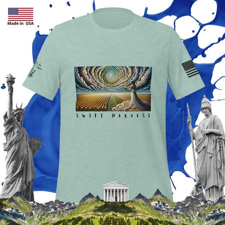 swiftharvest.net Heather Prism Dusty Blue / XS Bountiful Harvest Art Unisex t-shirt