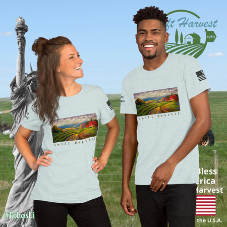 swiftharvest.net Heather Prism Ice Blue / XS Swift Harvest Farm Art Unisex t-shirt