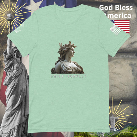 swiftharvest.net Heather Prism Mint / XS Harvest Goddess Demeter Swift Harvest Unisex t-shirt