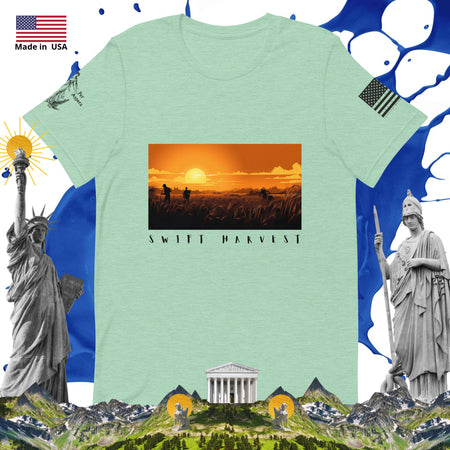 swiftharvest.net Heather Prism Mint / XS Sun Set Harvet Swift Harvest Unisex t-shirt