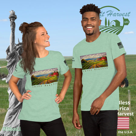 swiftharvest.net Heather Prism Mint / XS Swift Harvest Farm Art Unisex t-shirt