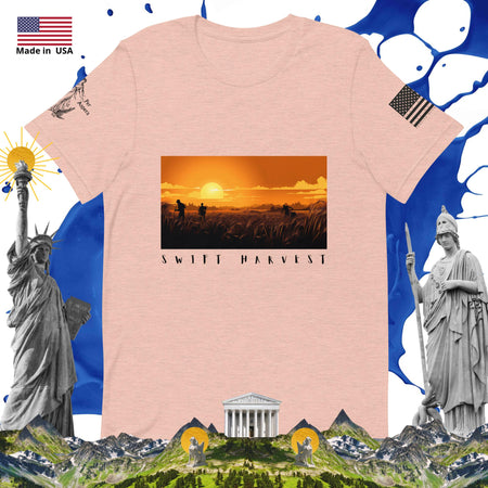 swiftharvest.net Heather Prism Peach / XS Sun Set Harvet Swift Harvest Unisex t-shirt