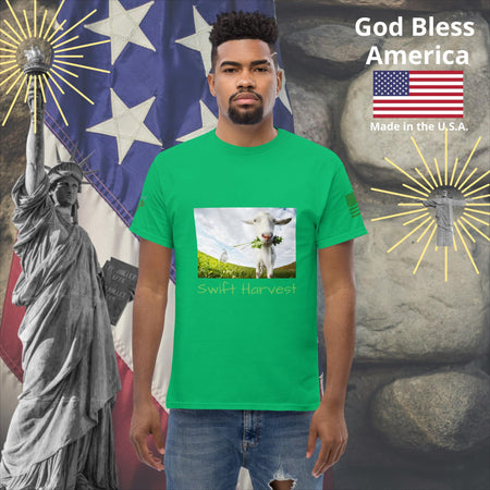 swiftharvest.net Irish Green / S Swift Harvest Goat Men's classic tee