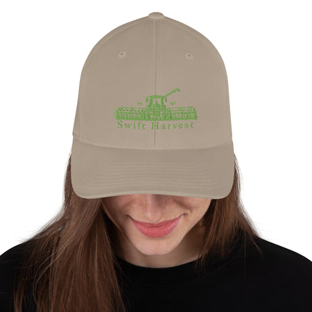 swiftharvest.net Khaki / S/M Swift Harvest Swather Structured Twill Cap