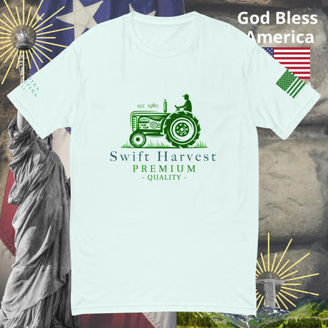 swiftharvest.net Light Blue / XS Swift Harvest Tractor Short Sleeve T-shirt