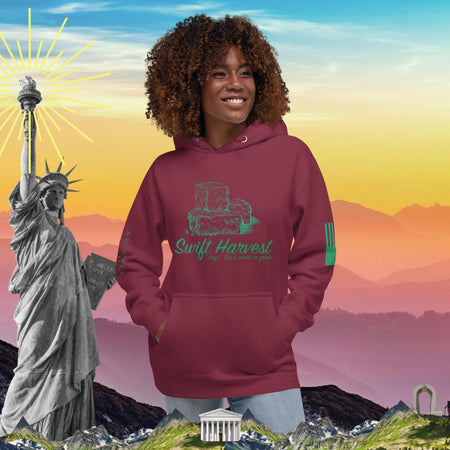 swiftharvest.net Maroon / S Hay!! Get it while it's green!  Unisex Hoodie