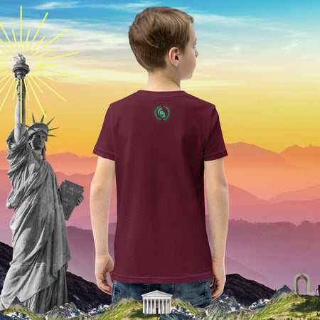 swiftharvest.net Maroon / S Sunset Harvest Boys Youth Short Sleeve T-Shirt