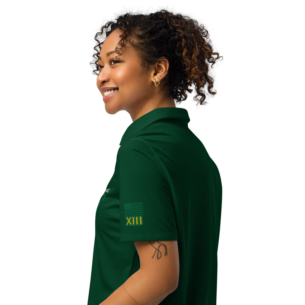 swiftharvest.net MASAS white lettering Under Armour® women’s polo