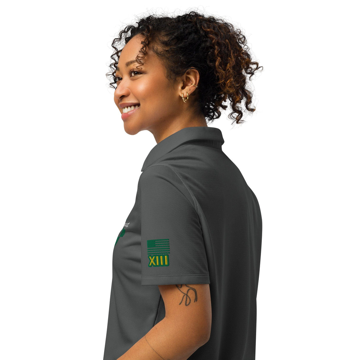 swiftharvest.net MASAS white lettering Under Armour® women’s polo