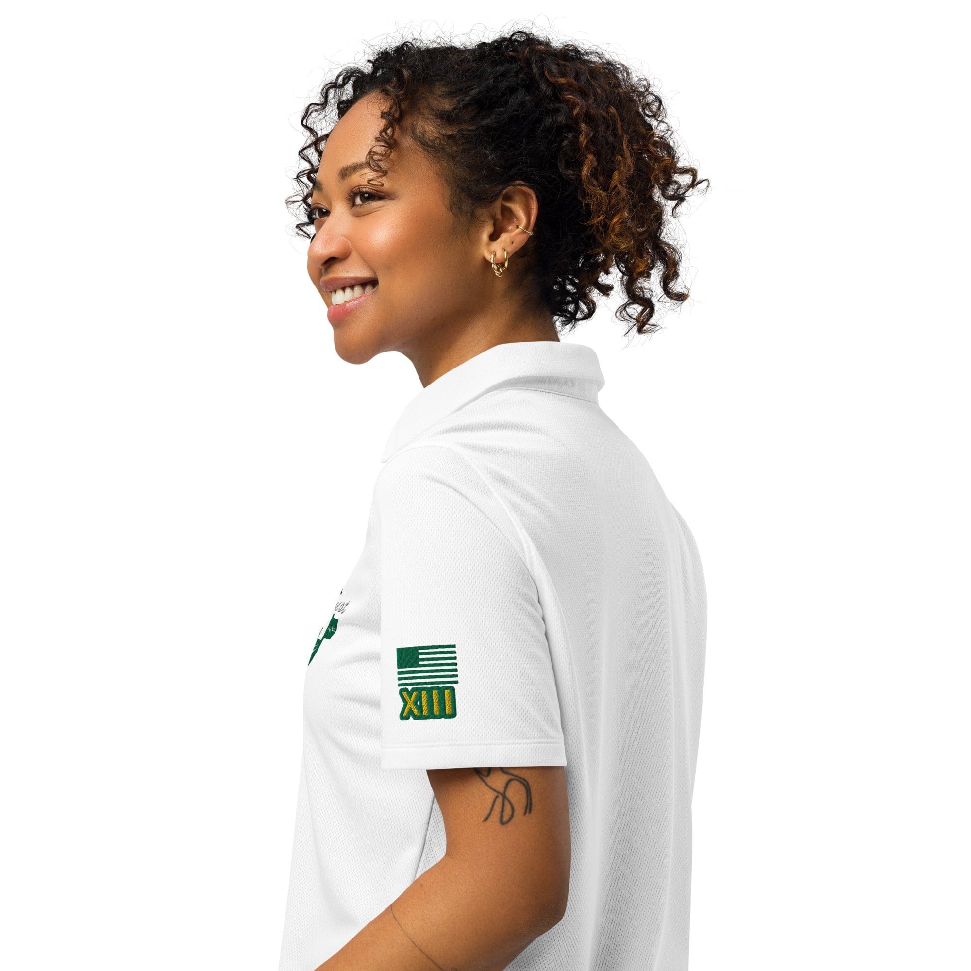 swiftharvest.net MASAS white lettering Under Armour® women’s polo