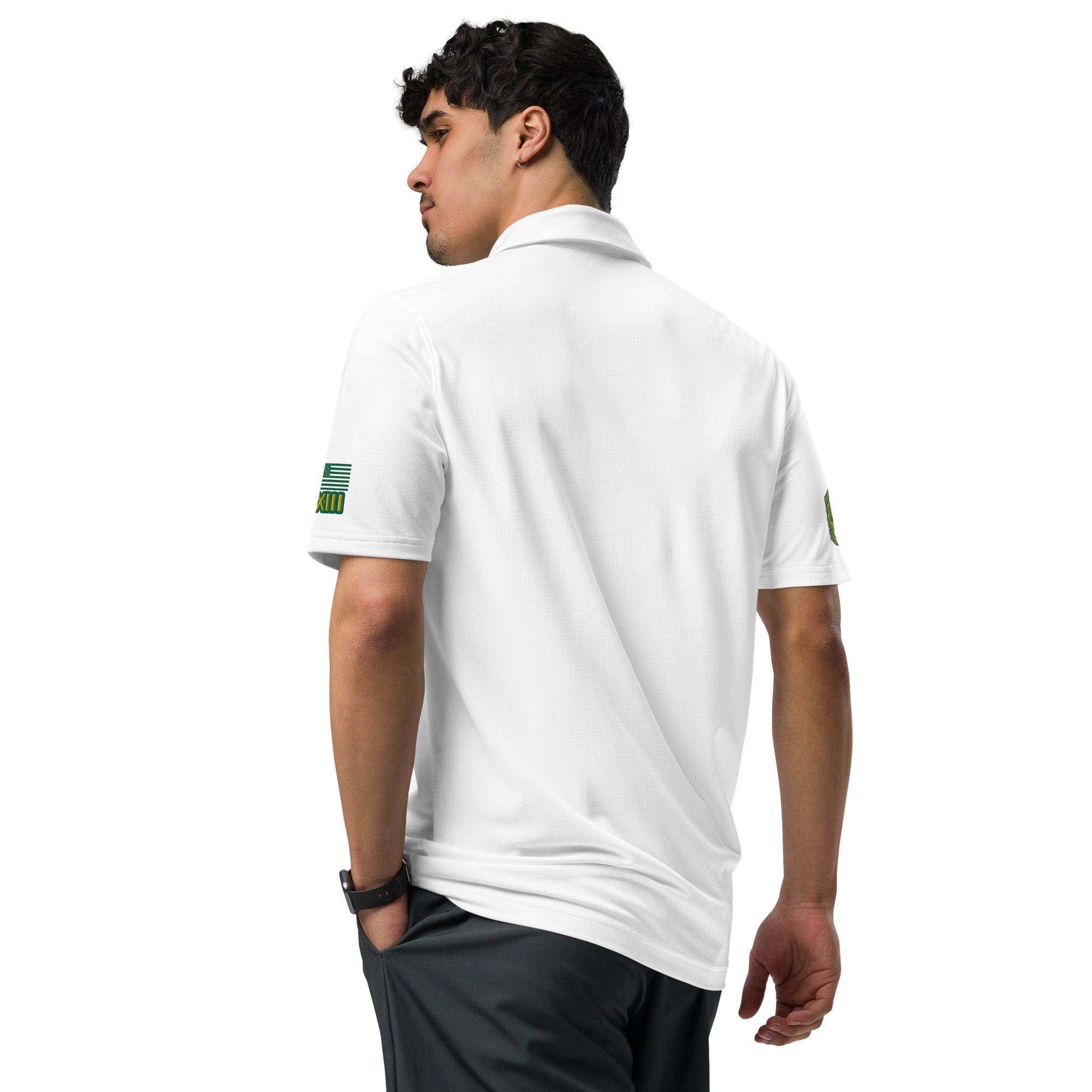 swiftharvest.net MASAS white letting Under Armour® men's polo