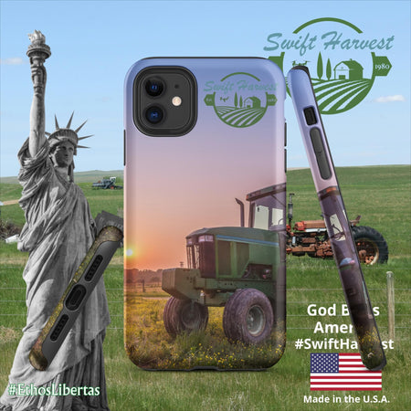 swiftharvest.net Matte / iPhone 11 Green Tractor Swift Harvest Tough Case for iPhone®