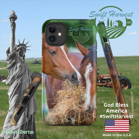 swiftharvest.net Matte / iPhone 11 Just Horsing Around Swift Harvest Tough Case for iPhone®