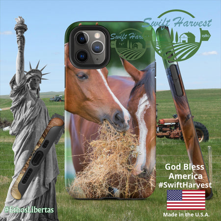 swiftharvest.net Matte / iPhone 11 Pro Just Horsing Around Swift Harvest Tough Case for iPhone®