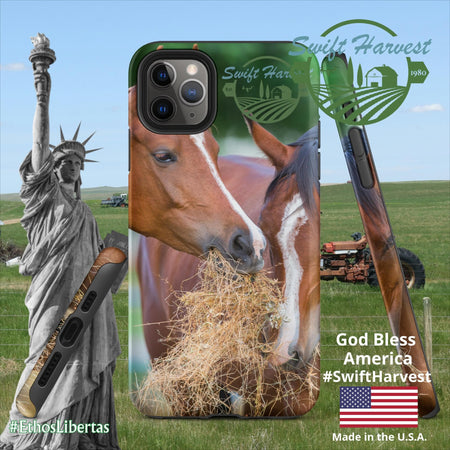 swiftharvest.net Matte / iPhone 11 Pro Max Just Horsing Around Swift Harvest Tough Case for iPhone®