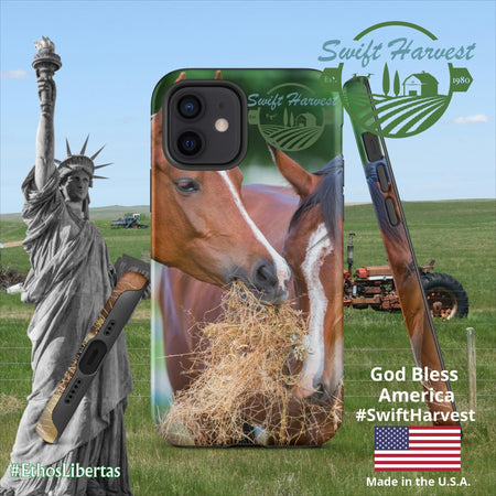 swiftharvest.net Matte / iPhone 12 Just Horsing Around Swift Harvest Tough Case for iPhone®