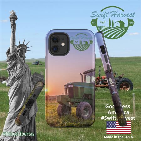 swiftharvest.net Matte / iPhone 12 mini Green Tractor Swift Harvest Tough Case for iPhone®