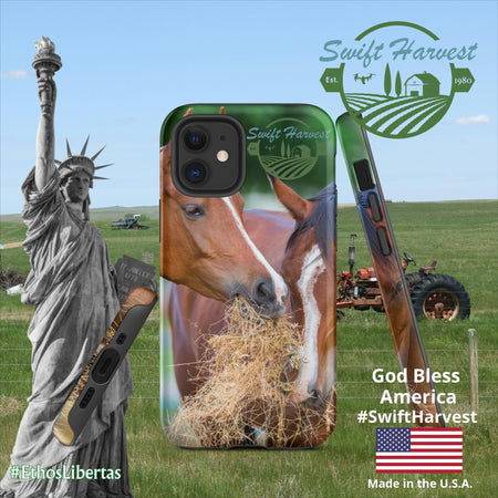 swiftharvest.net Matte / iPhone 12 mini Just Horsing Around Swift Harvest Tough Case for iPhone®