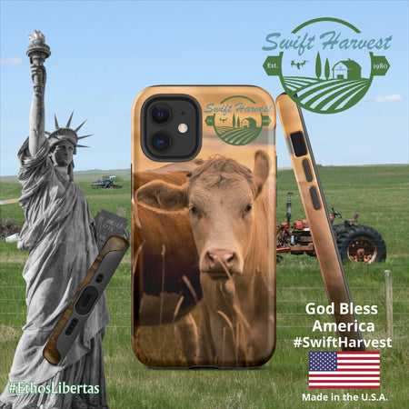 swiftharvest.net Matte / iPhone 12 mini Swift Harvest Apollos Golden Cows Tough Case for iPhone®