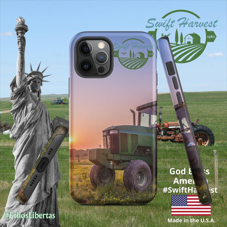 swiftharvest.net Matte / iPhone 12 Pro Green Tractor Swift Harvest Tough Case for iPhone®