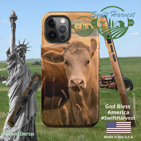 swiftharvest.net Matte / iPhone 12 Pro Max Swift Harvest Apollos Golden Cows Tough Case for iPhone®