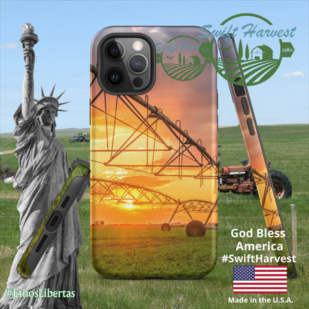 swiftharvest.net Matte / iPhone 12 Pro Max Swift Harvest Sprinkler Sunset Tough Case for iPhone®