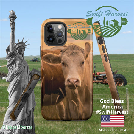 swiftharvest.net Matte / iPhone 12 Pro Swift Harvest Apollos Golden Cows Tough Case for iPhone®