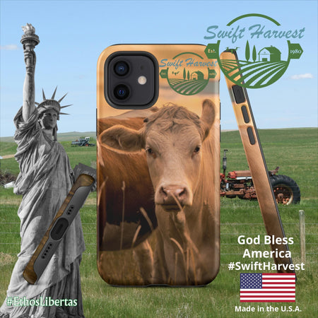 swiftharvest.net Matte / iPhone 12 Swift Harvest Apollos Golden Cows Tough Case for iPhone®