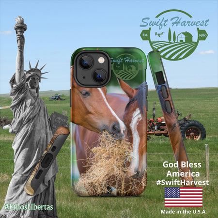 swiftharvest.net Matte / iPhone 13 mini Just Horsing Around Swift Harvest Tough Case for iPhone®