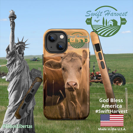 swiftharvest.net Matte / iPhone 13 mini Swift Harvest Apollos Golden Cows Tough Case for iPhone®