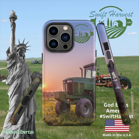 swiftharvest.net Matte / iPhone 13 Pro Green Tractor Swift Harvest Tough Case for iPhone®