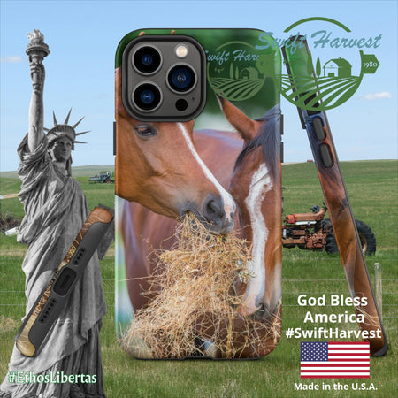 swiftharvest.net Matte / iPhone 13 Pro Max Just Horsing Around Swift Harvest Tough Case for iPhone®