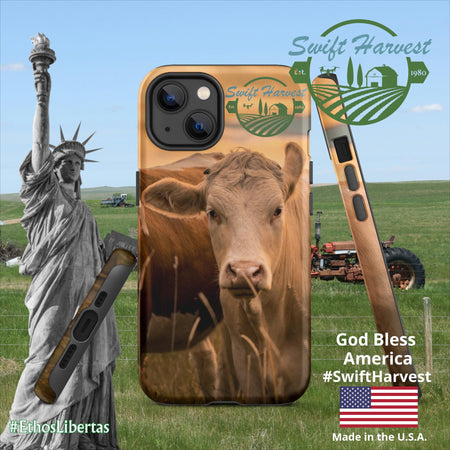 swiftharvest.net Matte / iPhone 13 Swift Harvest Apollos Golden Cows Tough Case for iPhone®