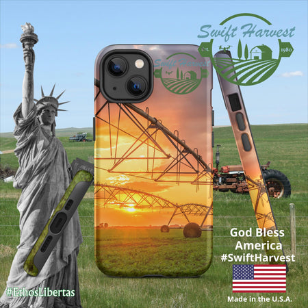 swiftharvest.net Matte / iPhone 13 Swift Harvest Sprinkler Sunset Tough Case for iPhone®