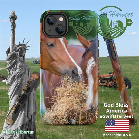 swiftharvest.net Matte / iPhone 14 Plus Just Horsing Around Swift Harvest Tough Case for iPhone®