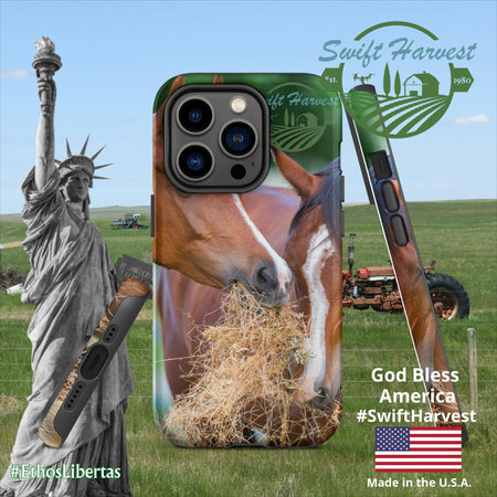 swiftharvest.net Matte / iPhone 14 Pro Just Horsing Around Swift Harvest Tough Case for iPhone®