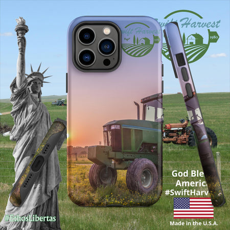 swiftharvest.net Matte / iPhone 14 Pro Max Green Tractor Swift Harvest Tough Case for iPhone®