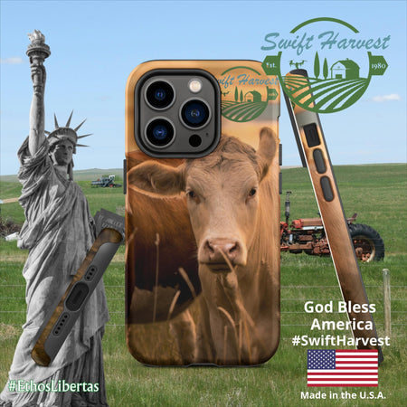 swiftharvest.net Matte / iPhone 14 Pro Swift Harvest Apollos Golden Cows Tough Case for iPhone®