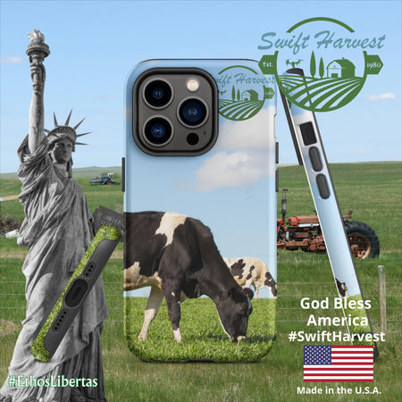 swiftharvest.net Matte / iPhone 14 Pro Swift Harvest Holy Cows Tough Case for iPhone®