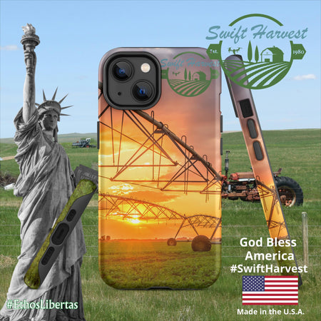 swiftharvest.net Matte / iPhone 14 Swift Harvest Sprinkler Sunset Tough Case for iPhone®