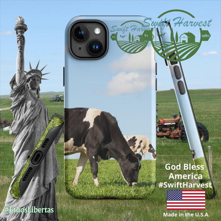 swiftharvest.net Matte / iPhone 15 Plus Swift Harvest Holy Cows Tough Case for iPhone®