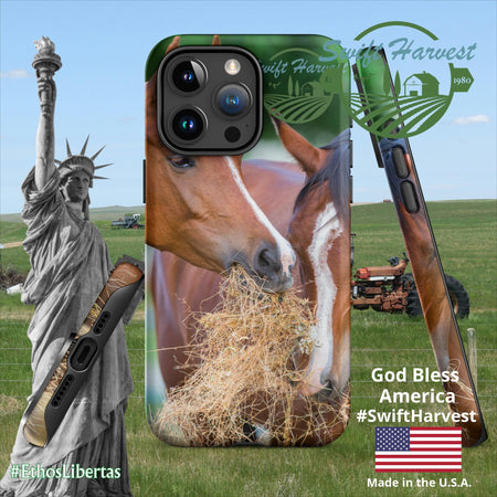 swiftharvest.net Matte / iPhone 15 Pro Max Just Horsing Around Swift Harvest Tough Case for iPhone®